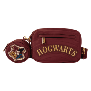 Harry Potter Hogwarts House Canvas Sling Crossbody Bag with Coin Bag