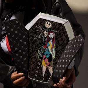 NYCC Limited Edition The Nightmare Before Christmas Jack & Sally Figural Coffin Mini Backpack