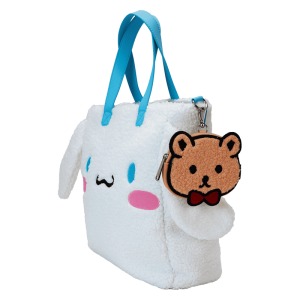 Sanrio Cinnamoroll Cosplay Sherpa Tote Crossbody Bag With Coin Bag