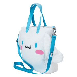 Sanrio Cinnamoroll Cosplay Sherpa Tote Crossbody Bag With Coin Bag
