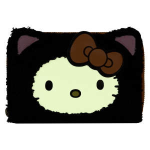 Sanrio Exclusive Hello Kitty Costume Sherpa Glow Zip Around Wallet