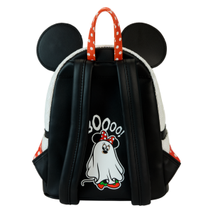 Limited Edition Minnie Mouse Ghost Costume Glow Sequin Mini Backpack