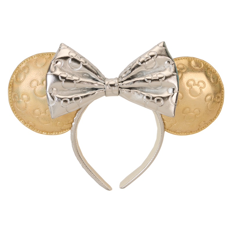 Minnie Mouse Exclusive Metallic Gold & Silver Quilted Ear Headband