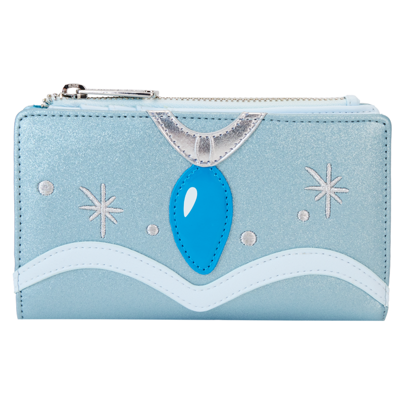 The Princess and the Frog Tiana Blue Gown Glitter Cosplay Flap Wallet